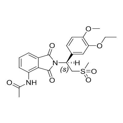 (+)-N-［2-［1(S)-(3-ethoxy-4-methoxyfenyl)-2-(methylsulfonyl)ethyl］-1,3-dioxo-2,3-dihydro-1H-isoindool-4 -yl=aceetamide